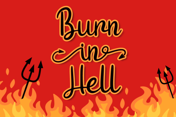 Devil Tail Font - Preview 1