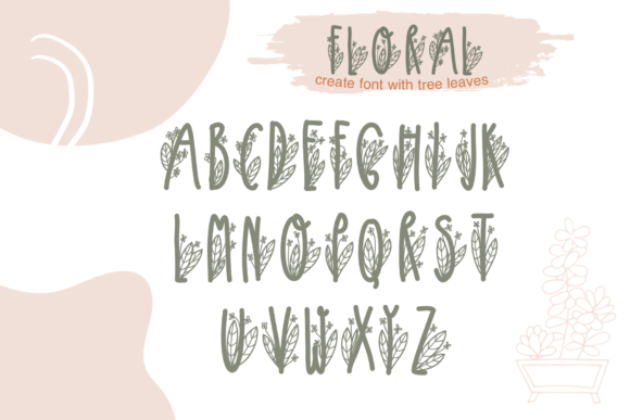 Floral Font - Preview 1
