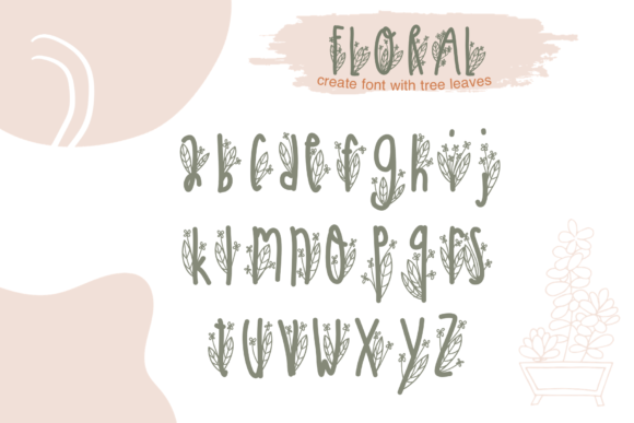 Floral Font - Preview 2