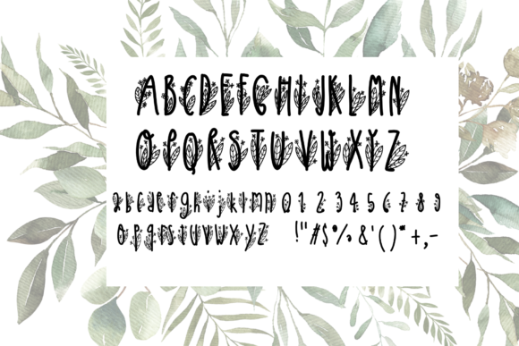 Floral Font - Preview 3