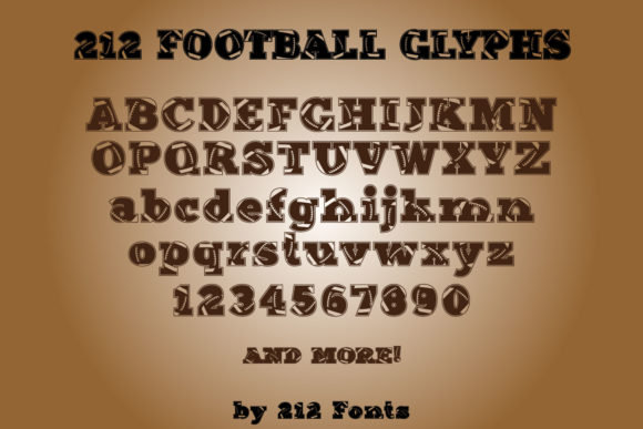 Football Font - Preview 1