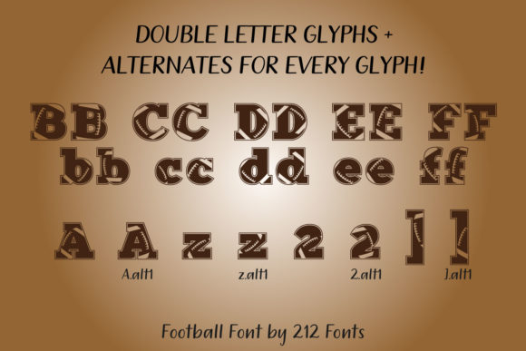 Football Font - Preview 2