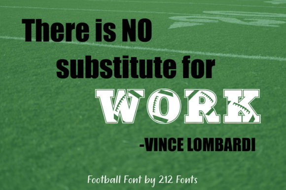 Football Font - Preview 3