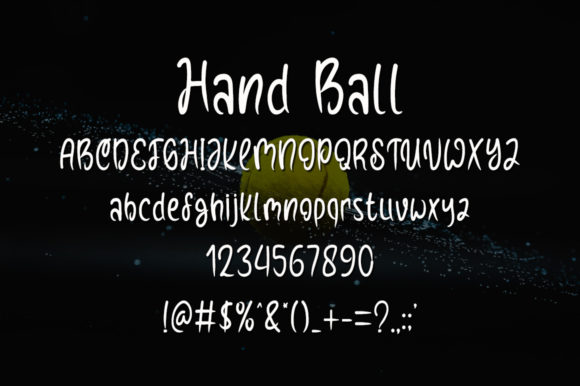 Hand Ball Font - Preview 4
