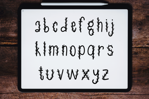 Happy Leaves Font PNG with transparent background - Preview 2