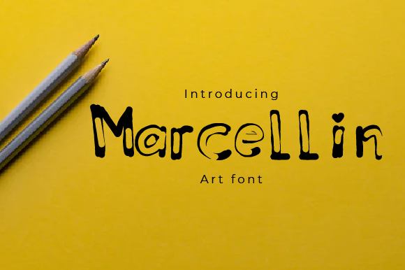 Marcellin Font PNG with transparent background - Preview 1