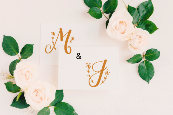 My Floral Font PNG with transparent background - Preview 3
