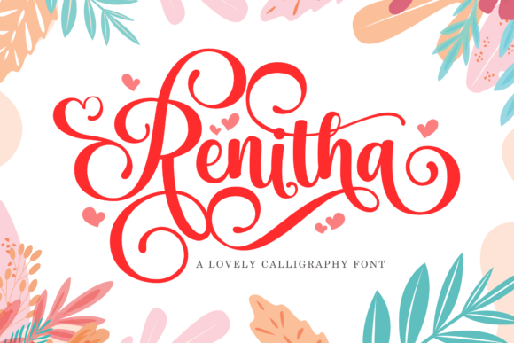 Renitha Script & Handwritten Font By Holydie Studio