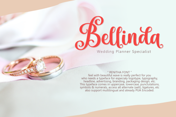 Renitha Font PNG with transparent background - Preview 1