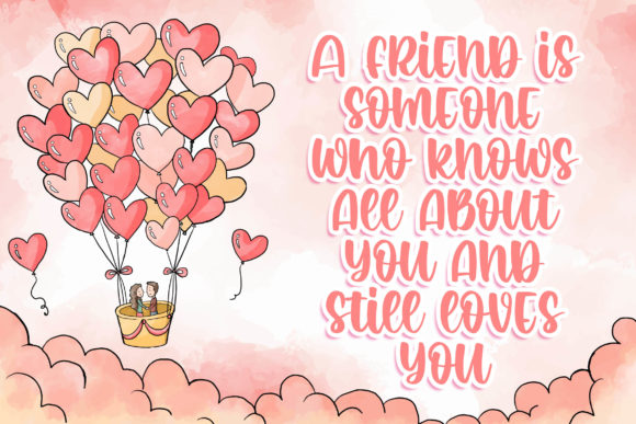 Romantic Crafty Font PNG with transparent background - Preview 1