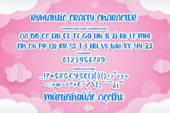 Romantic Crafty Font PNG with transparent background - Preview 6