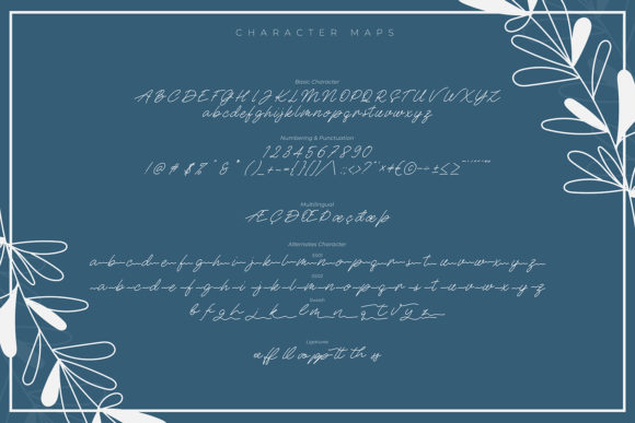 Romanticas Font PNG with transparent background - Preview 3