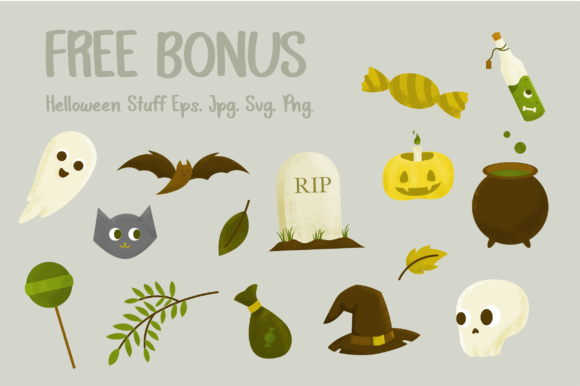 Scary Candy Font PNG with transparent background - Preview 1