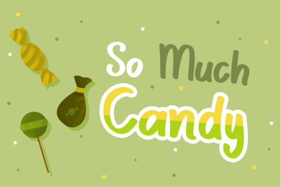 Scary Candy Font PNG with transparent background - Preview 3
