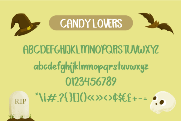 Scary Candy Font PNG with transparent background - Preview 5