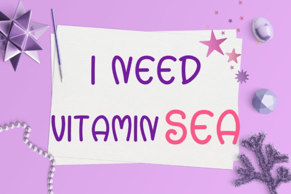 Sea World Font PNG with transparent background - Preview 1