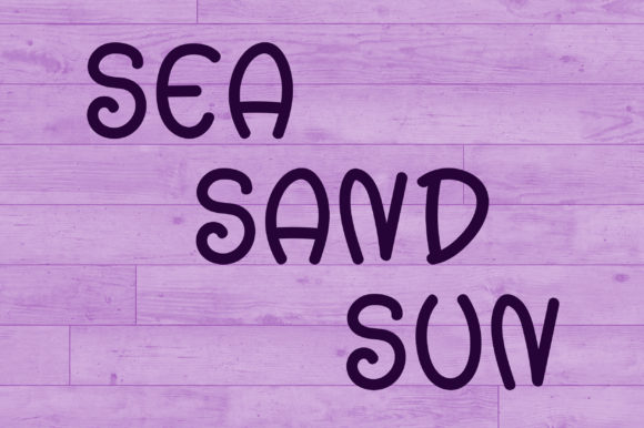 Sea World Font PNG with transparent background - Preview 2
