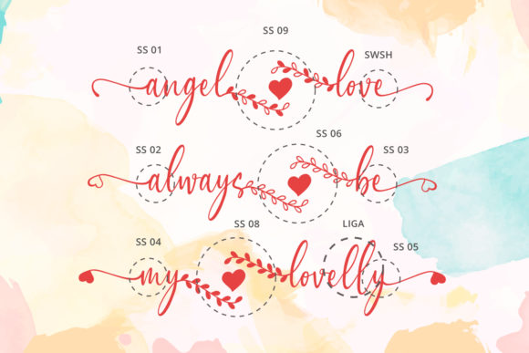 Angel Love Font - Preview 1