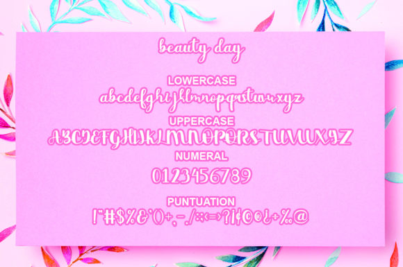 Beauty Day Font - Preview 1