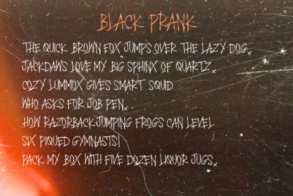 Black Prank Font - Preview 5