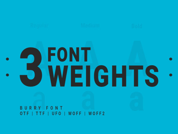 Burry Font - Preview 1