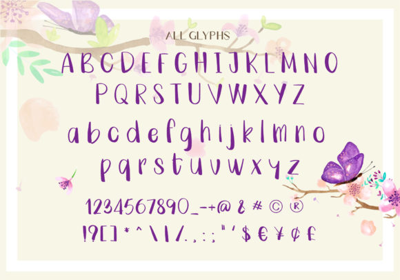 Butterfly Font - Preview 1