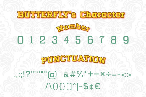 Butterfly Font - Preview 2