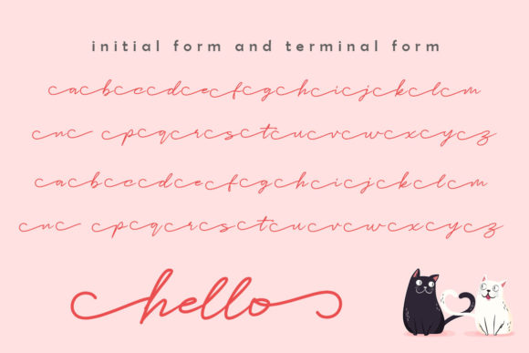 Catlove Font PNG with transparent background - Preview 6