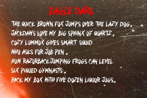 Dark Eagle Font - Preview 5