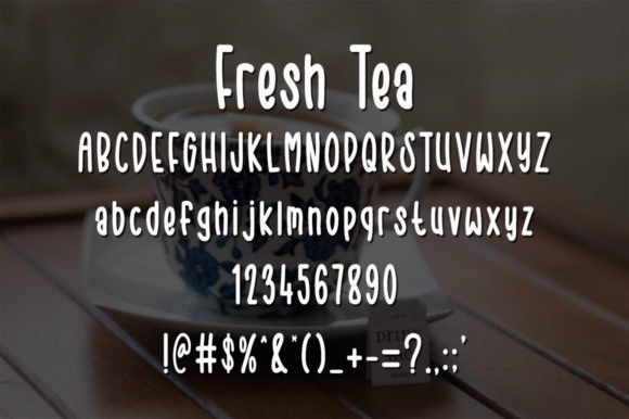 Fresh Tea Font - Preview 4
