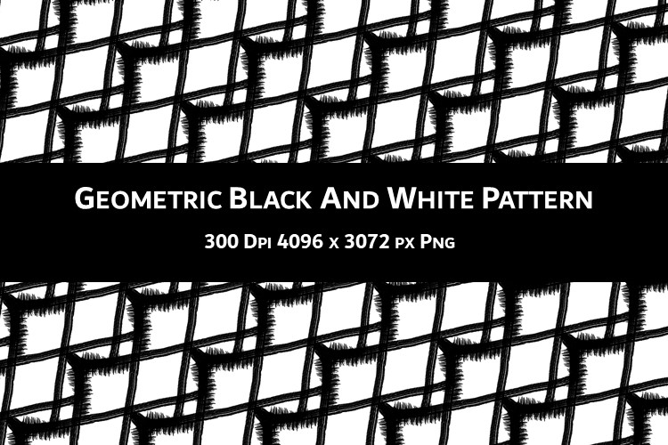 Geometric Black and White Pattern V.3 Graphic by Fleur de Tango ...