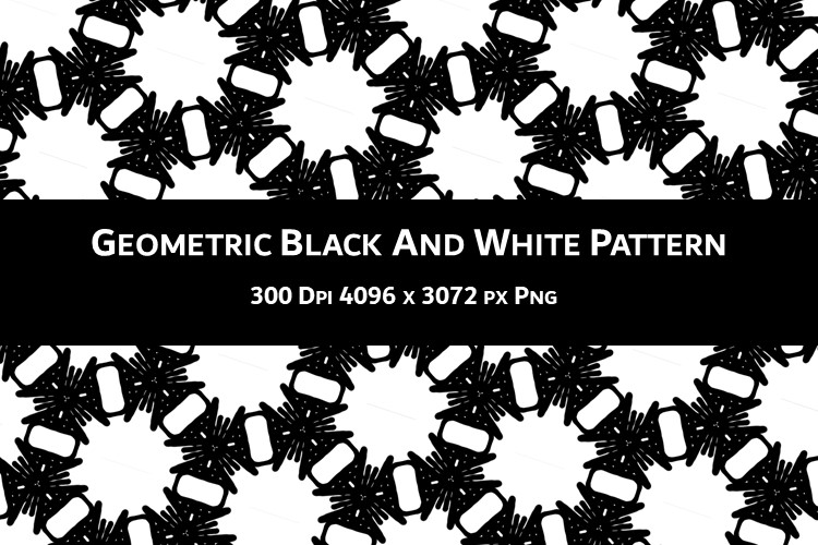 Geometric Black and White Pattern V.64 Graphic by Fleur de Tango ...