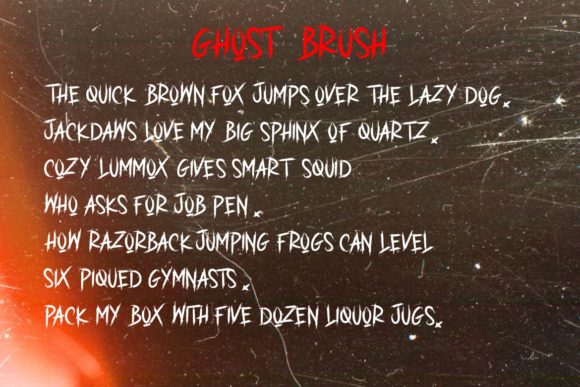 Ghost Brush Font - Preview 5