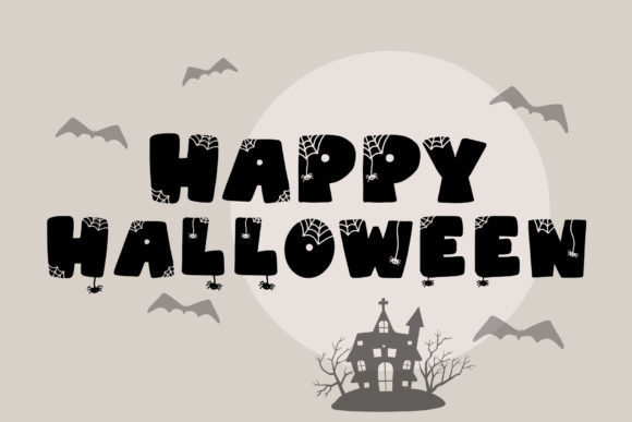 Hallow Spiders Font PNG with transparent background - Preview 1