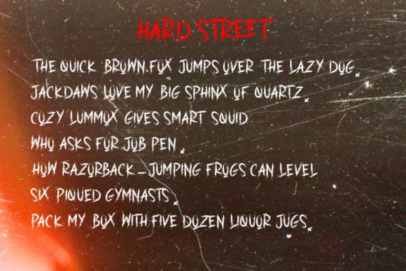 Hard Street Font - Preview 5
