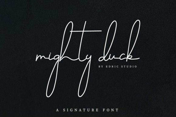 Mighty Duck Font PNG with transparent background - Preview 1