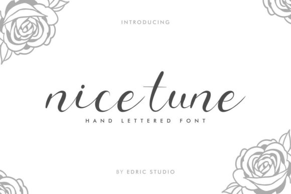 Nice Tune Font PNG with transparent background - Preview 1