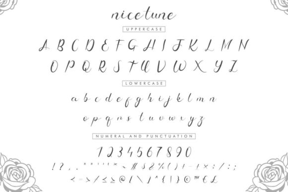Nice Tune Font PNG with transparent background - Preview 4