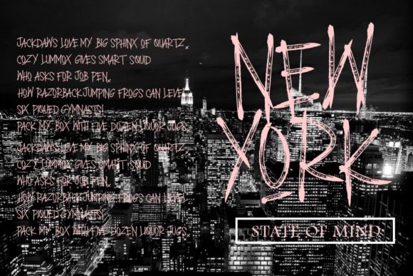 Punk Master Font PNG with transparent background - Preview 1