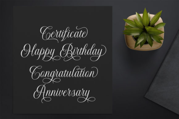 Grethania Font PNG with transparent background - Preview 3