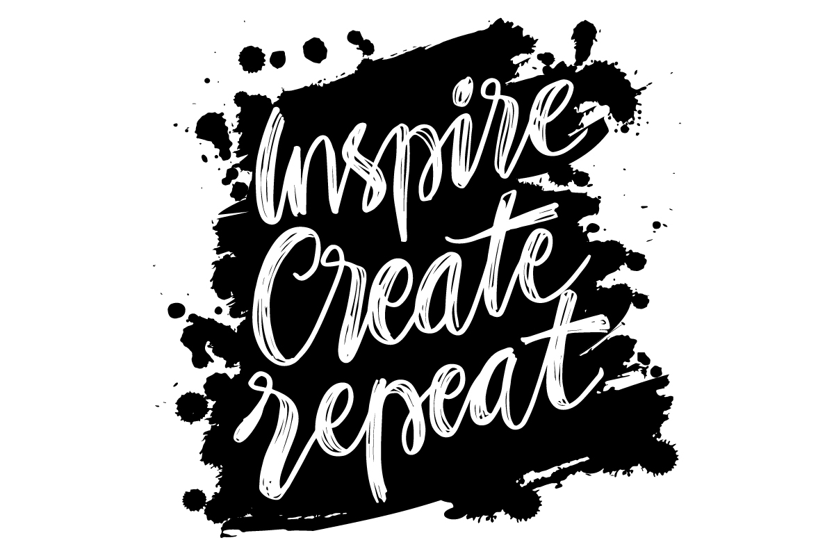 Inspire Create Repeat Graphic by han.dhini · Creative Fabrica