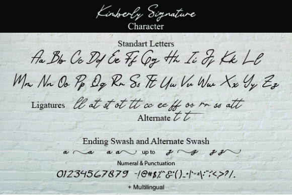 Kimberly Signature Font - Preview 4