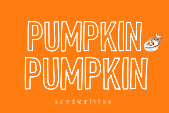 Pumpkin Pumpkin Font PNG with transparent background - Preview 5