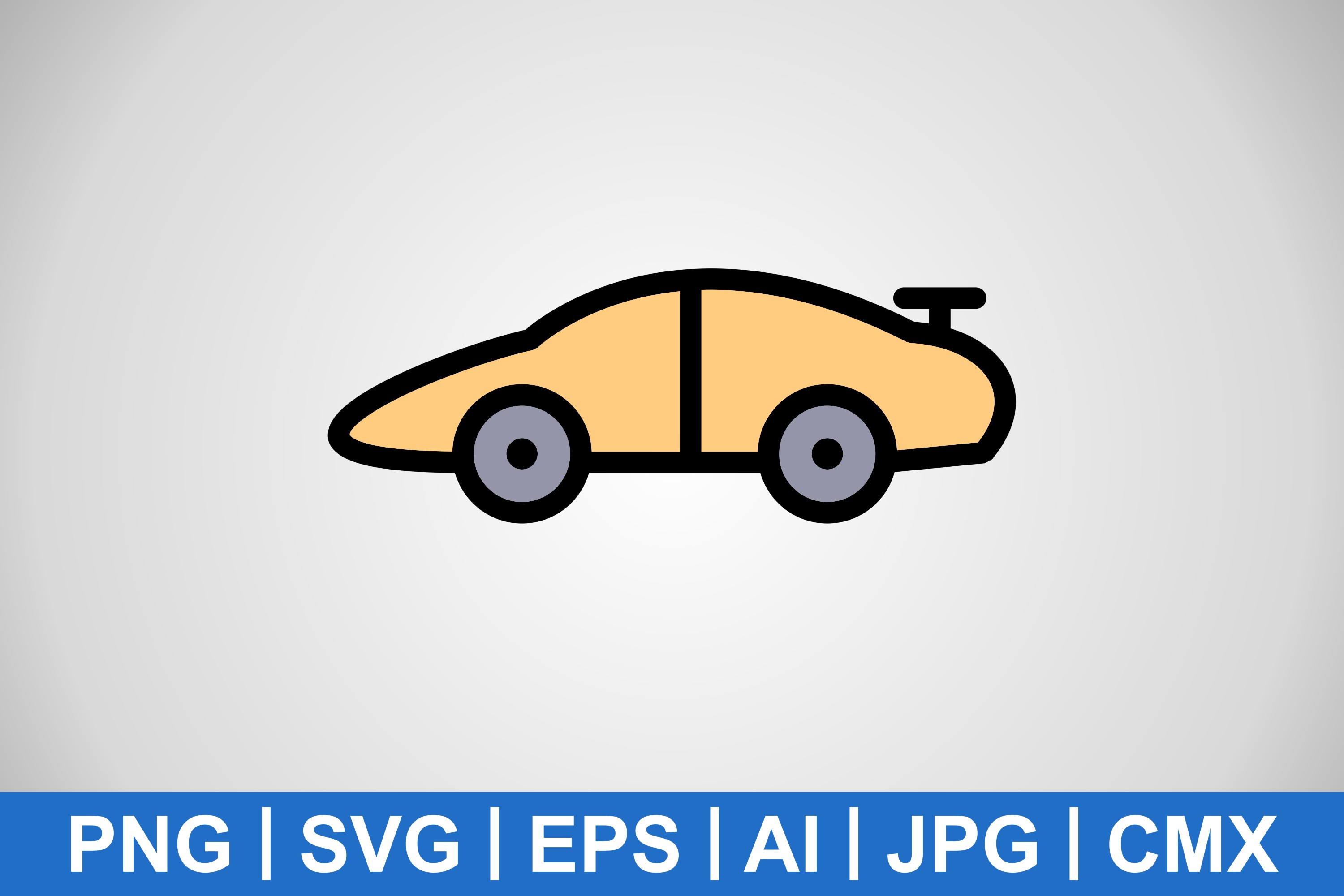 Vector Sports Car Icon Graphic by IYIKON · Creative Fabrica