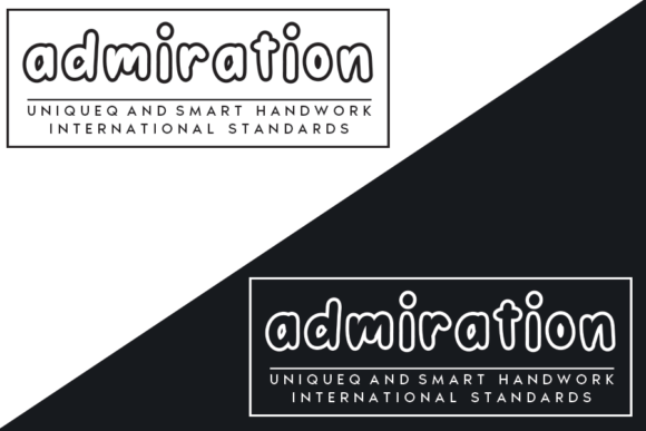 Admiration Font - Preview 1