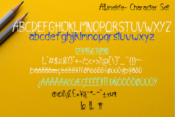 Allinelife Font - Preview 1