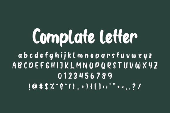 Baby Sunday Font font preview - 3