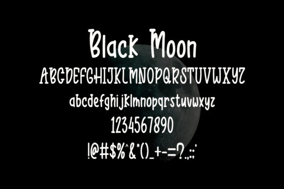 Black Moon Font - Preview 4