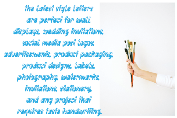 Blue Love Font - Preview 2
