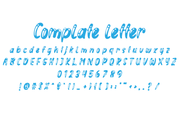 Blue Love Font - Preview 3